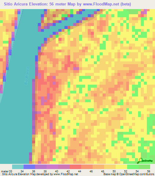 Sitio Aricura,Brazil Elevation Map