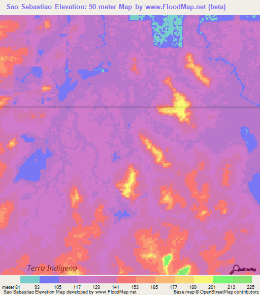 Sao Sebastiao,Brazil Elevation Map
