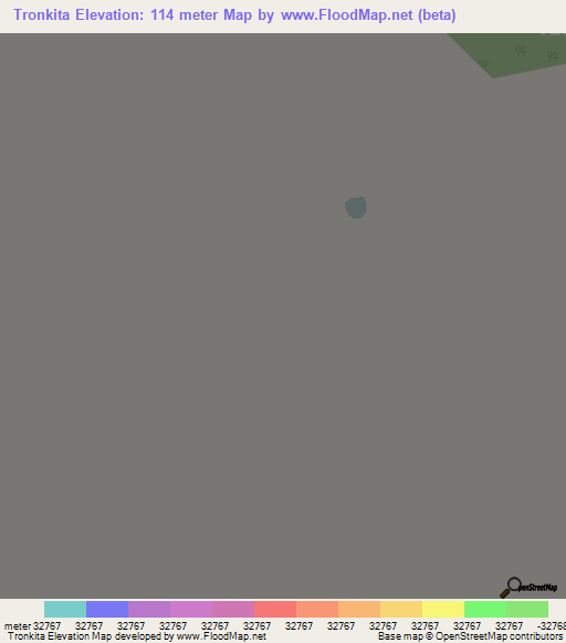 Tronkita,Colombia Elevation Map