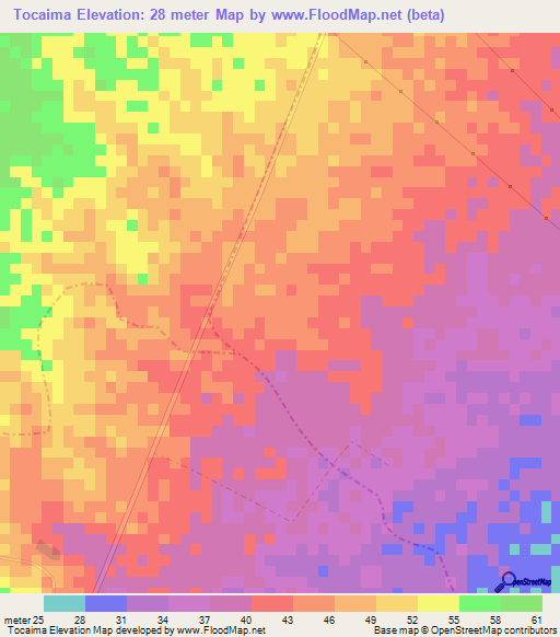 Tocaima,Colombia Elevation Map