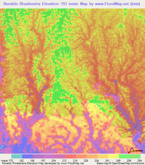 Renaldo Rivadeneira,Colombia Elevation Map