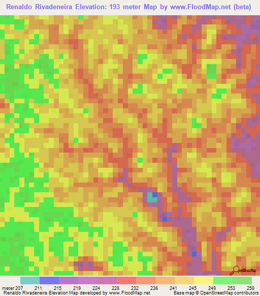 Renaldo Rivadeneira,Colombia Elevation Map