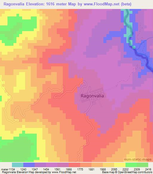 Ragonvalia,Colombia Elevation Map