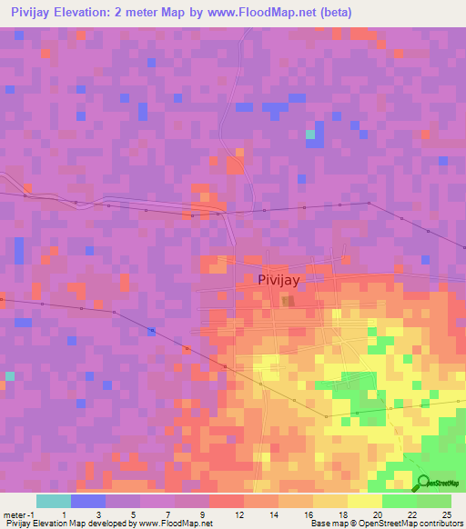 Pivijay,Colombia Elevation Map