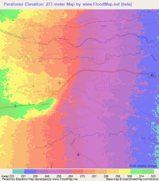 Peralonso,Colombia Elevation Map