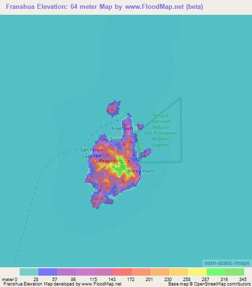 Franshua,Colombia Elevation Map