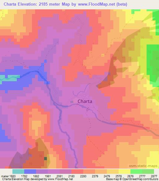 Charta,Colombia Elevation Map