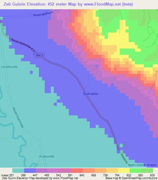 Zeb Guinin,Haiti Elevation Map