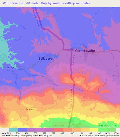 Will,Haiti Elevation Map