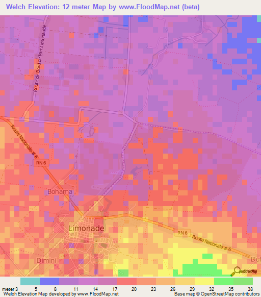 Welch,Haiti Elevation Map