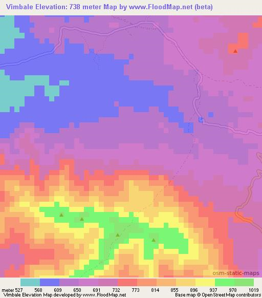 Vimbale,Haiti Elevation Map