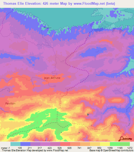 Thomas Elie,Haiti Elevation Map