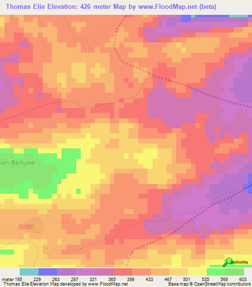 Thomas Elie,Haiti Elevation Map