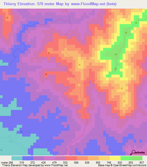 Thierry,Haiti Elevation Map