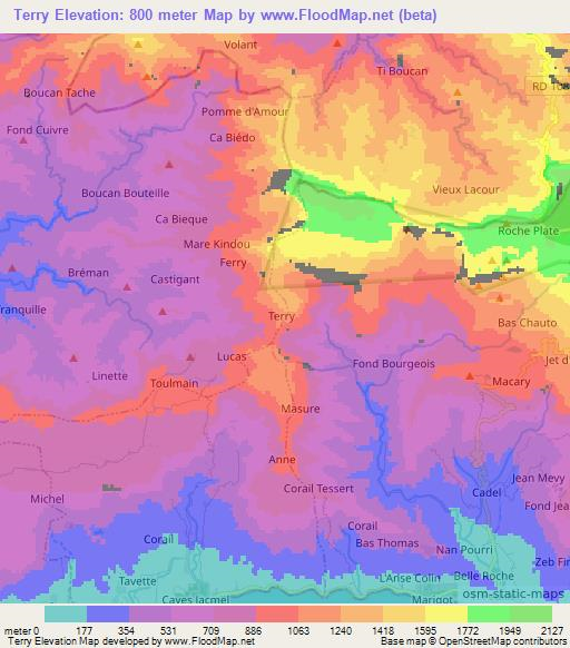 Terry,Haiti Elevation Map