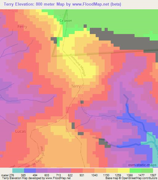 Terry,Haiti Elevation Map