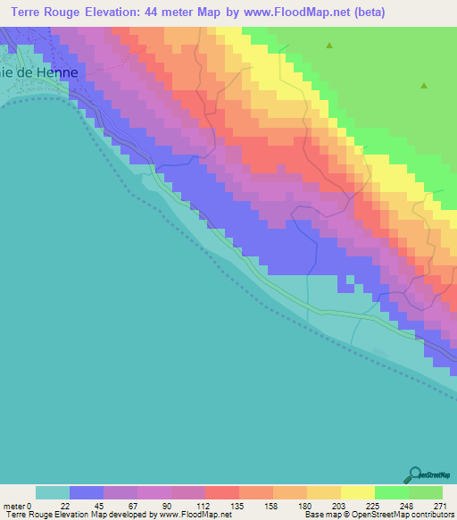 Terre Rouge,Haiti Elevation Map