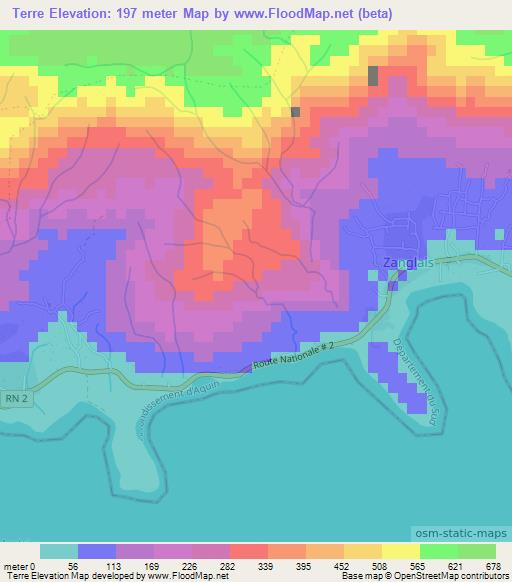 Terre,Haiti Elevation Map