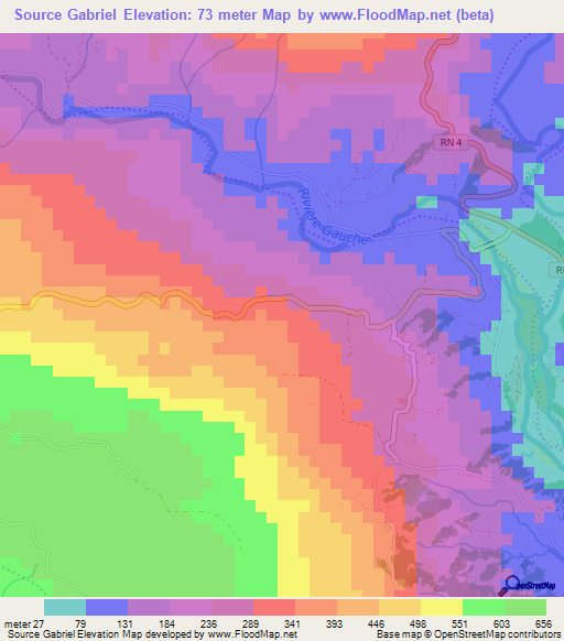 Source Gabriel,Haiti Elevation Map