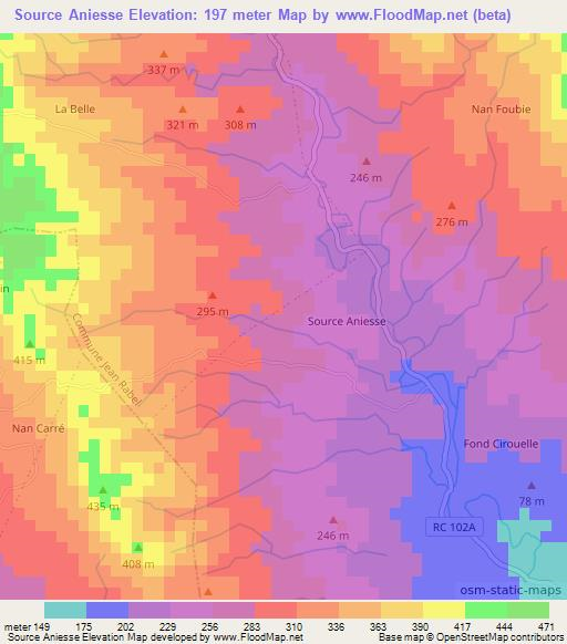 Source Aniesse,Haiti Elevation Map