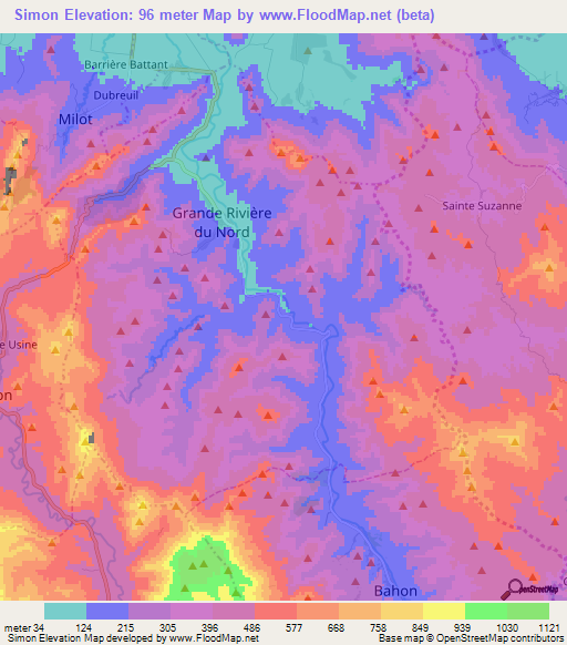 Simon,Haiti Elevation Map