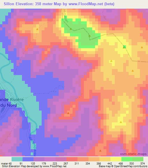 Sillon,Haiti Elevation Map