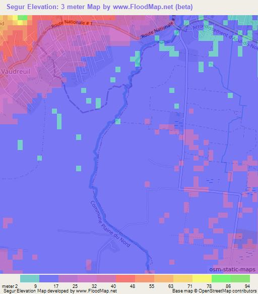 Segur,Haiti Elevation Map