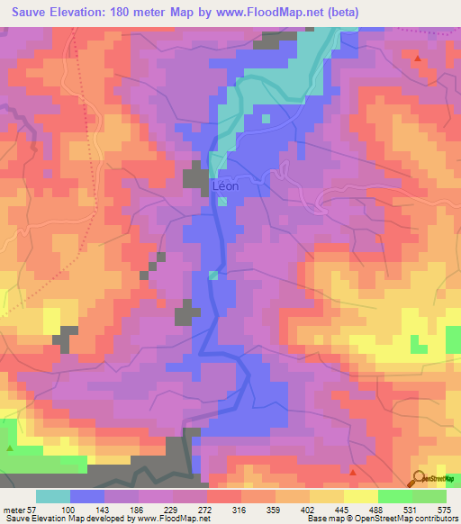 Sauve,Haiti Elevation Map