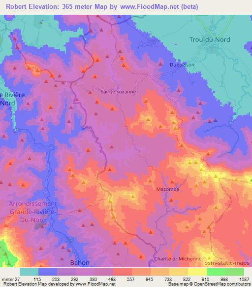 Robert,Haiti Elevation Map