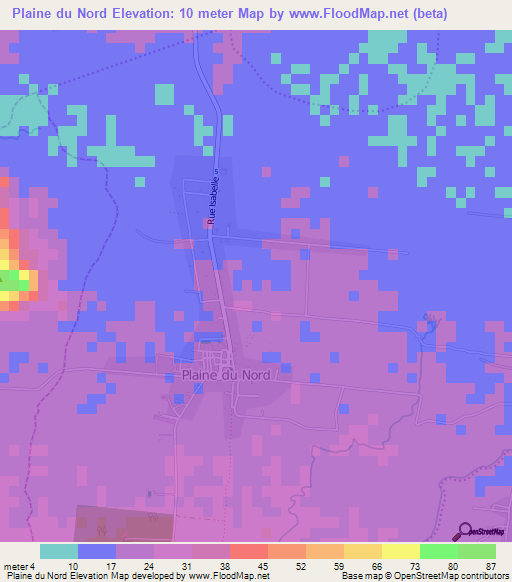 Plaine du Nord,Haiti Elevation Map