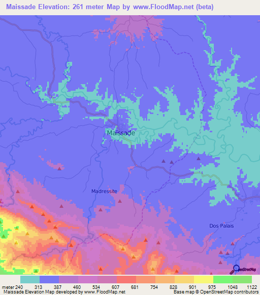 Maissade,Haiti Elevation Map