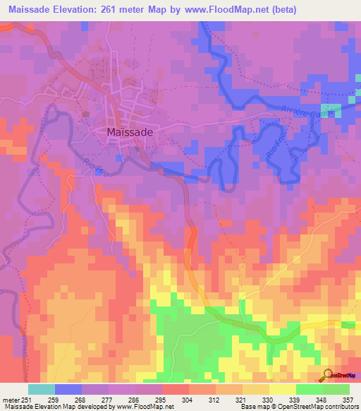 Maissade,Haiti Elevation Map