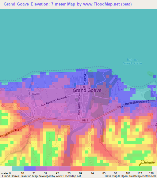 Grand Goave,Haiti Elevation Map