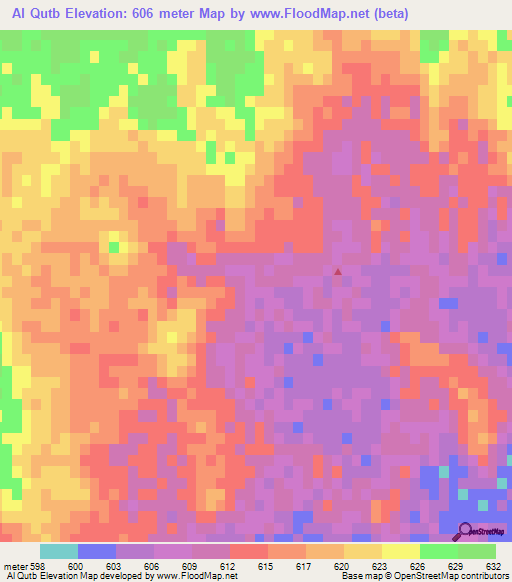 Al Qutb,Saudi Arabia Elevation Map