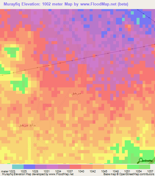 Murayfiq,Saudi Arabia Elevation Map