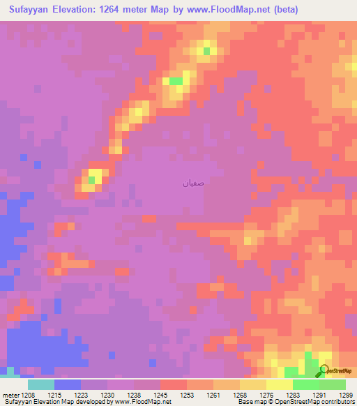 Sufayyan,Saudi Arabia Elevation Map