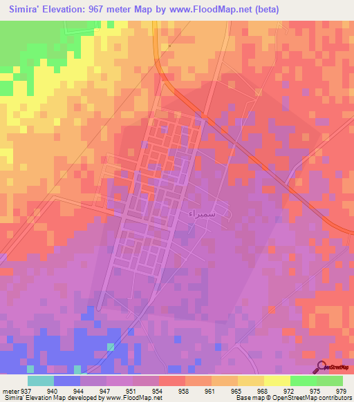 Simira',Saudi Arabia Elevation Map