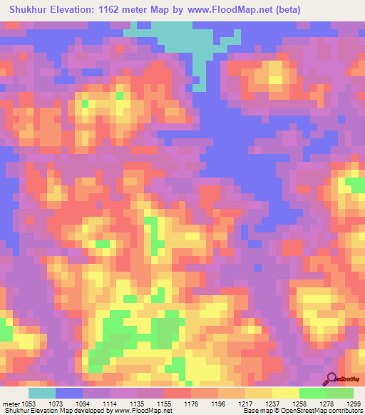 Shukhur,Saudi Arabia Elevation Map