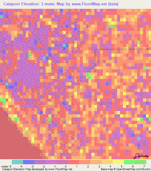 Cataponi,Mexico Elevation Map