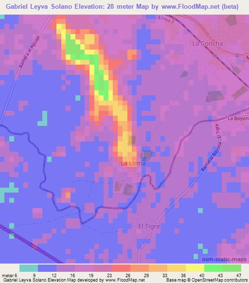 Gabriel Leyva Solano,Mexico Elevation Map