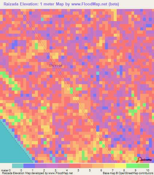 Raizada,Mexico Elevation Map