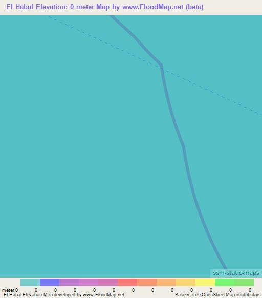 El Habal,Mexico Elevation Map