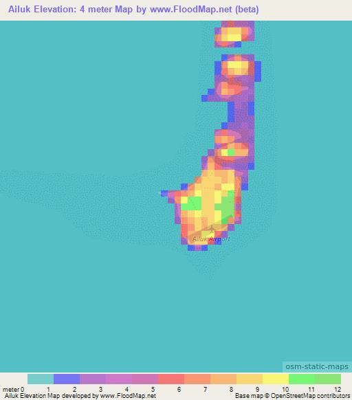 Ailuk,Marshall Islands Elevation Map