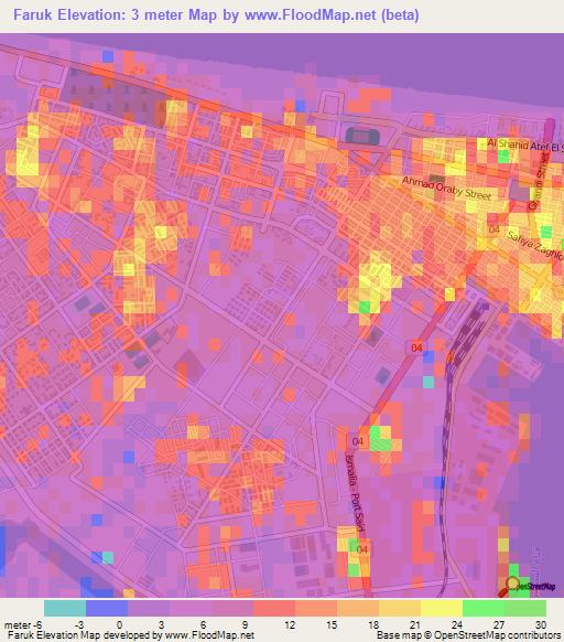 Faruk,Egypt Elevation Map