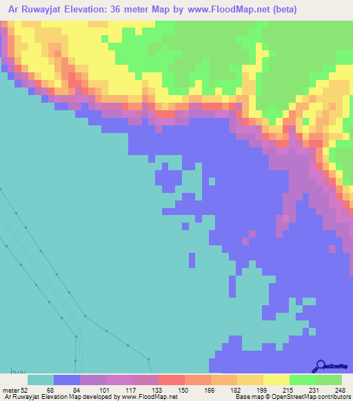 Ar Ruwayjat,Egypt Elevation Map