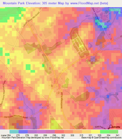 Mountain Park,US Elevation Map