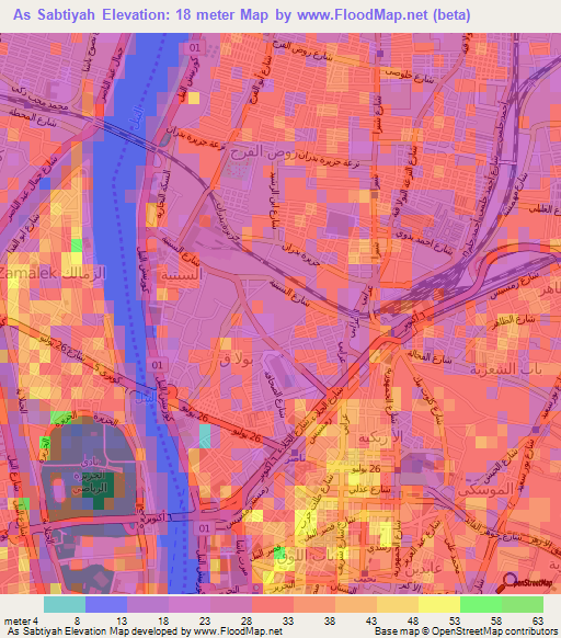 As Sabtiyah,Egypt Elevation Map