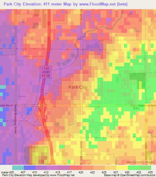 Park City,US Elevation Map