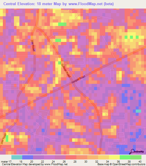 Central,US Elevation Map