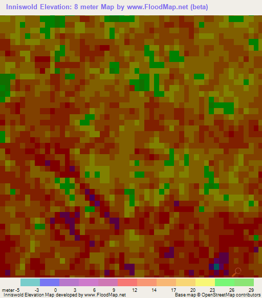 Inniswold,US Elevation Map